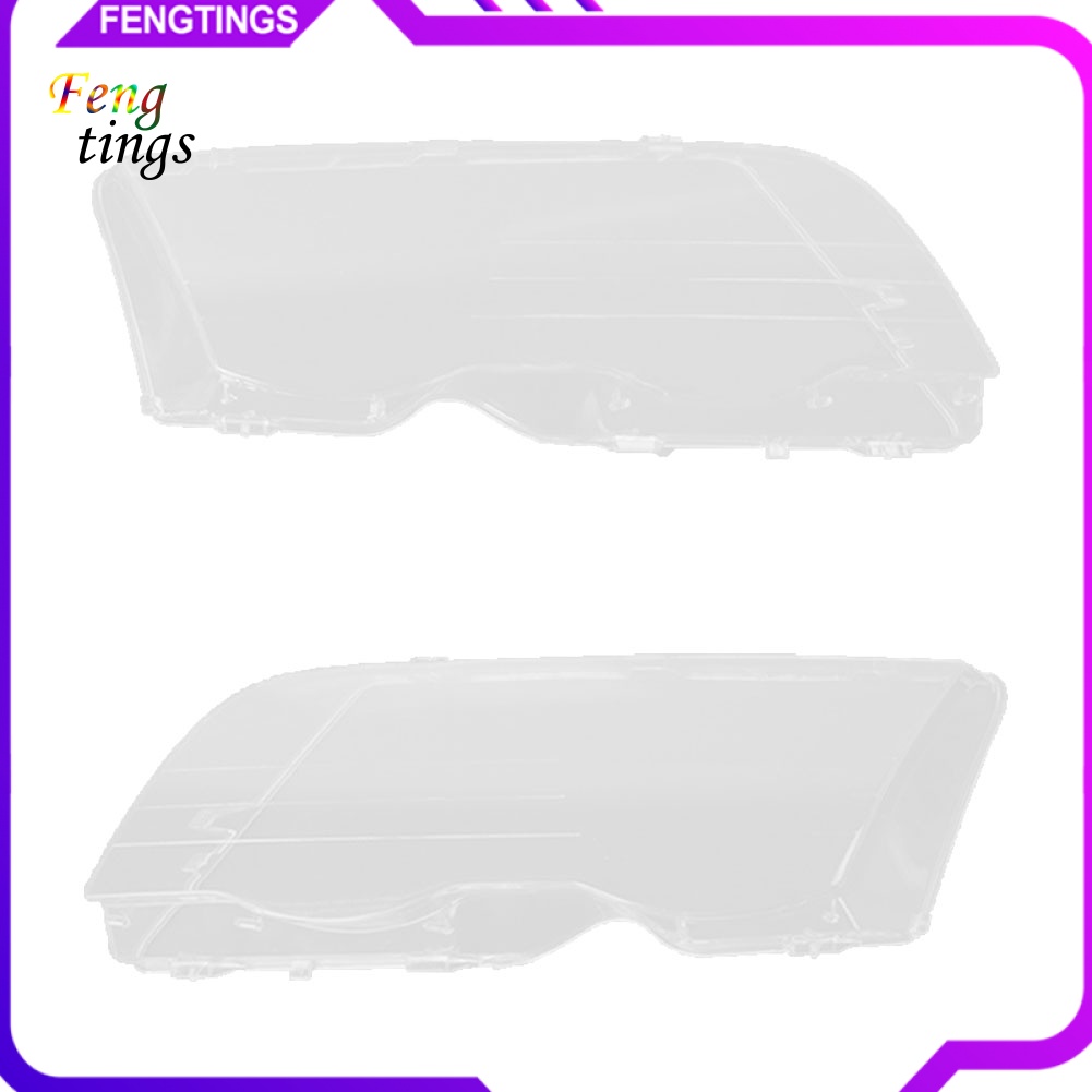 1 Cặp Ốp Đèn Pha Trái Phải Cho Xe Hơi BM-W E46 3 Series 1998-2001