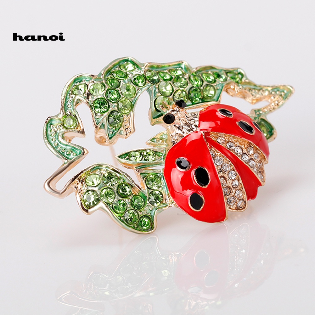 Ghim Cài Áo Hình Bọ Rùa Đính Đá Thời Trang Cho Nữ