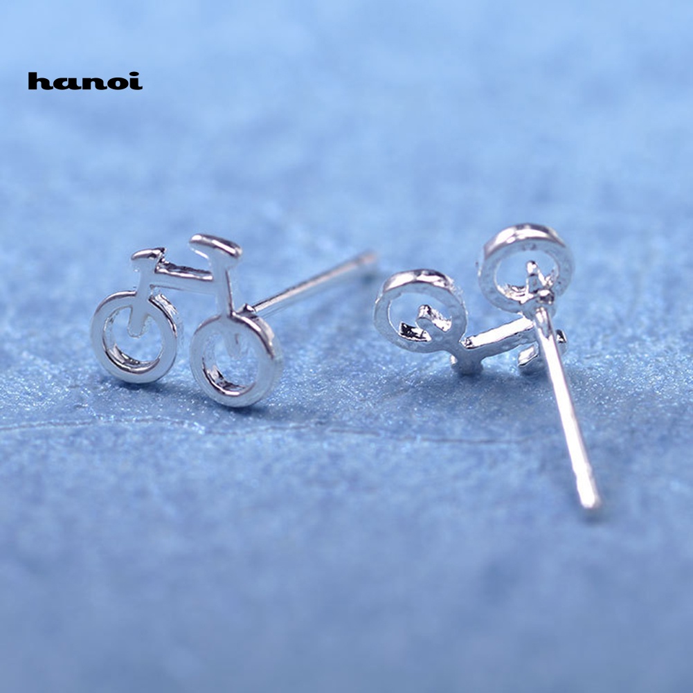 Bông Tai Hình Chiếc Xe Đạp Mini Dễ Thương Cho Nữ