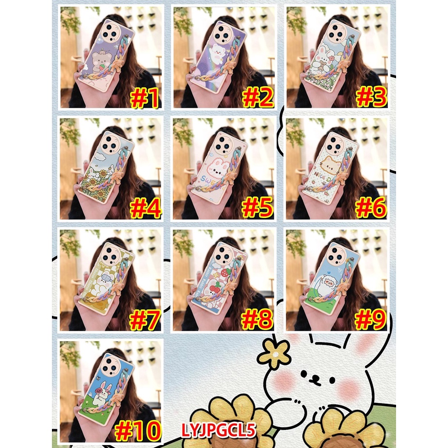 Raised lens Solid color Phone Case For OPPO Realme GT NEO5/240W/Realme GT3 cute Cartoon Nordic wind Liquid silicone shell