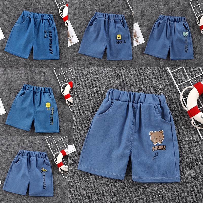Quần Short Denim Thời Trang Mùa Hè Dành Cho Bé