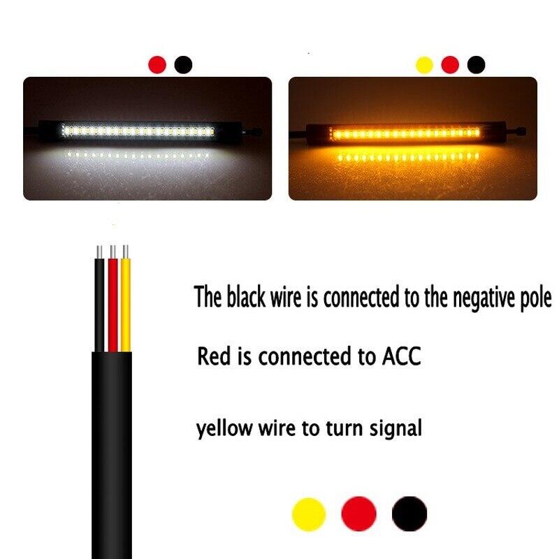 Đèn LED Tín Hiệu 3014 SMD Hai Màu Sắc 12V Thông Dụng Gắn Đuôi Xe Máy