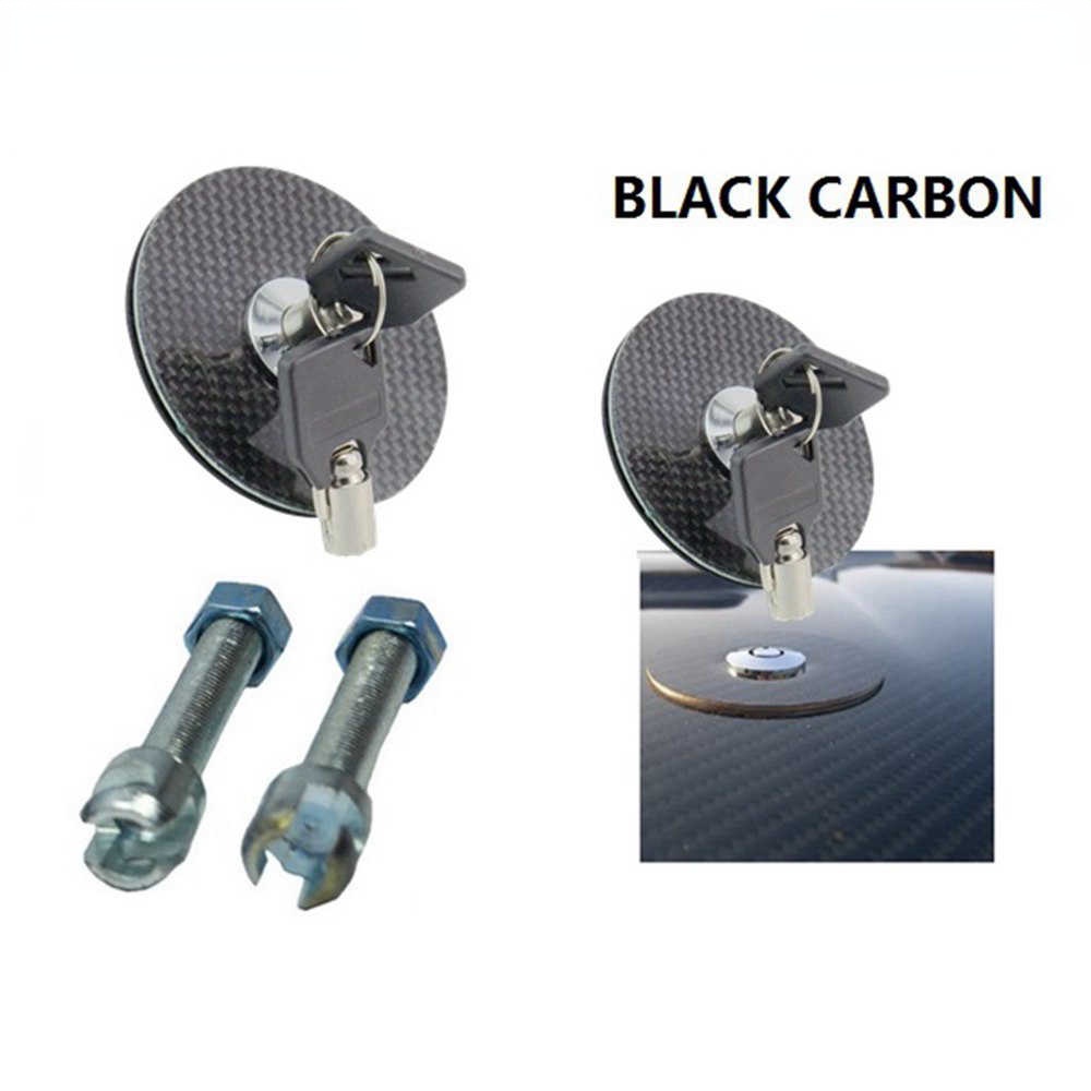 (Sợi CARBON ĐEN) Khóa mui xe gắn xả có giá đỡ thay đổi chìa khóa cho BMW 520i f10