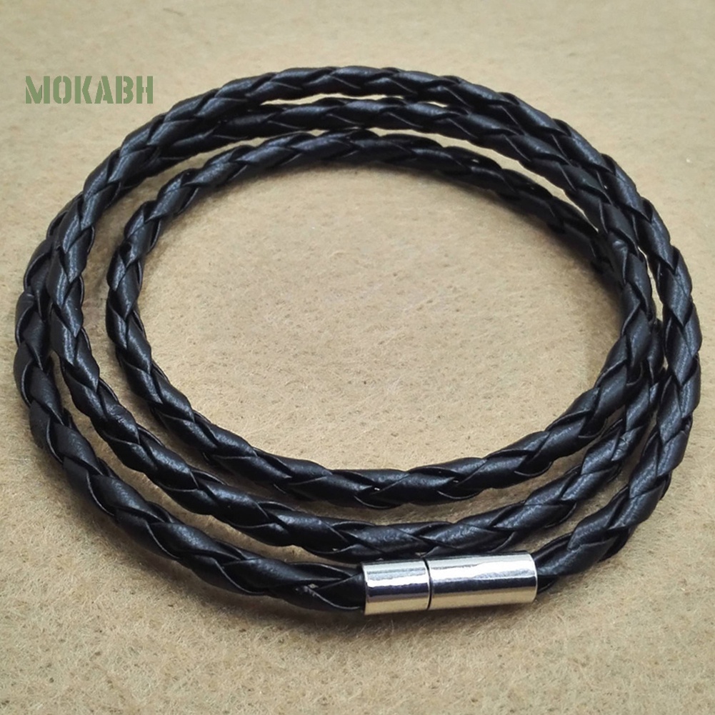 Vòng Tay Da Bện Nhiều Lớp Phong Cách Vintage Cho Nam Nữ