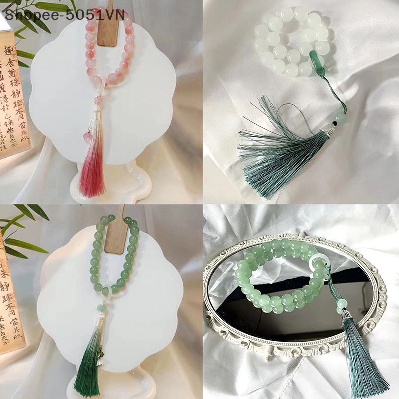 Vòng Tay Chuỗi Hạt Phật Giáo Tây Tạng Tua Rua Xoắn 12mm Làm Quà Tặng