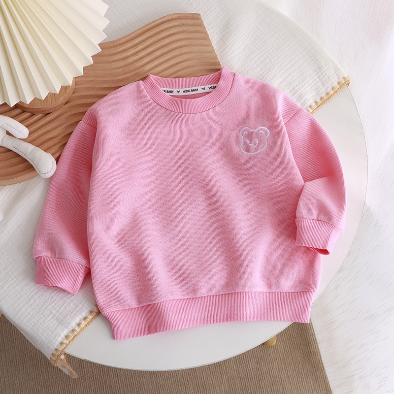 Beibeiyin Áo Sweater cotton Dệt Kim Tay Dài Cổ Tròn Thời Trang Mùa Thu Mới Cho Bé Trai Và Bé Gái