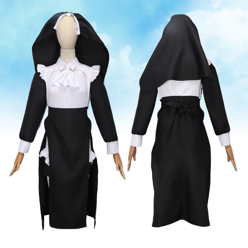 Sexy Skinny Nun cosplay Uniform cosplay Maid cos Costume Halloween cos Costume