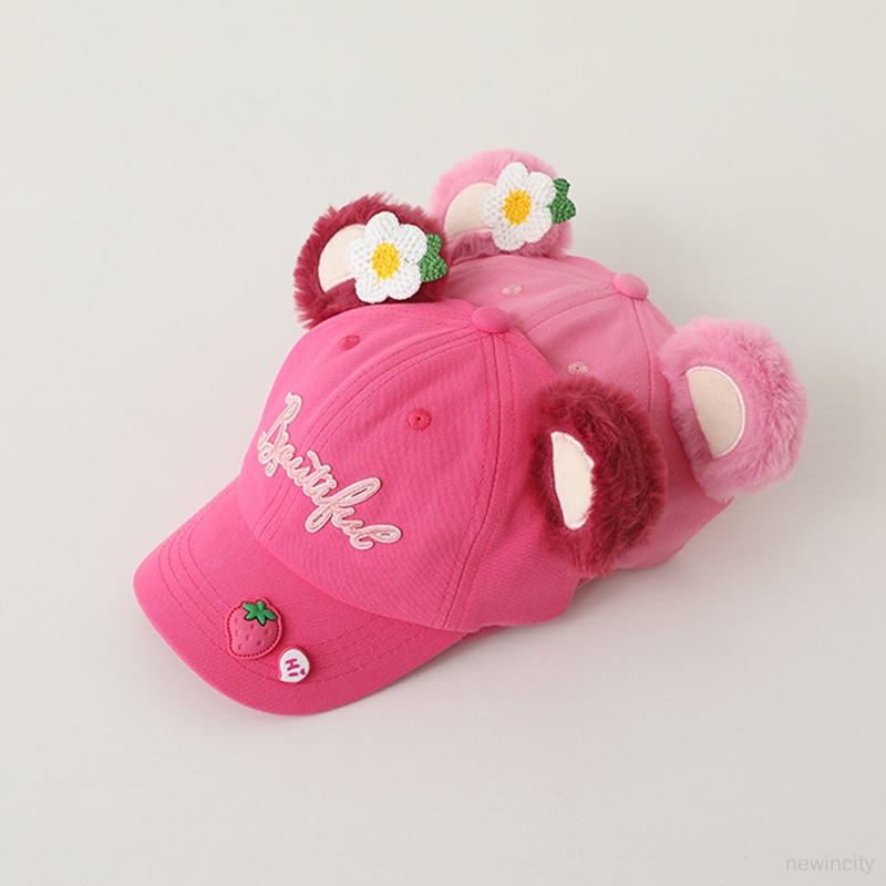 Mũ Lưỡi Trai Thêu Chữ Phong Cách Hàn Quốc Cho Bé Gái