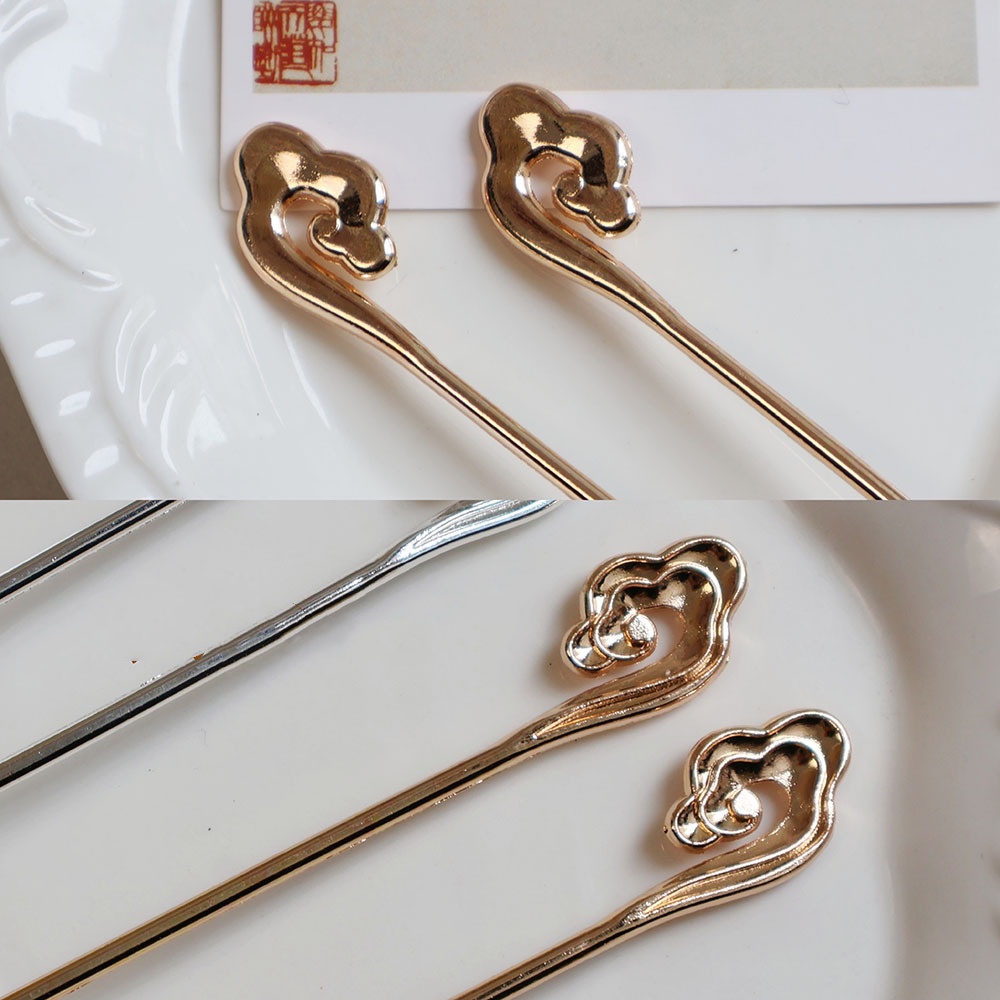 Kẹp Tóc Màu Vàng / Bạc Thời Trang Mùa Hè Phong Cách Mới 2023