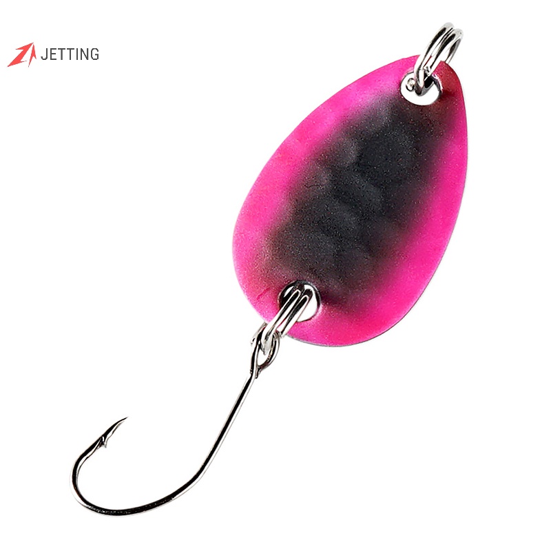 Mồi Câu Cá Giả Cứng Nhiều Màu Sắc Đính Sequin Hình Chiếc Lá 4cm 2g