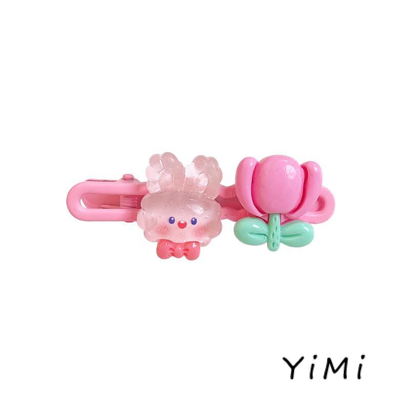 Kẹp Tóc Mái Hình Hoa Nhiều Màu Sắc Dễ Thương Cho Nữ