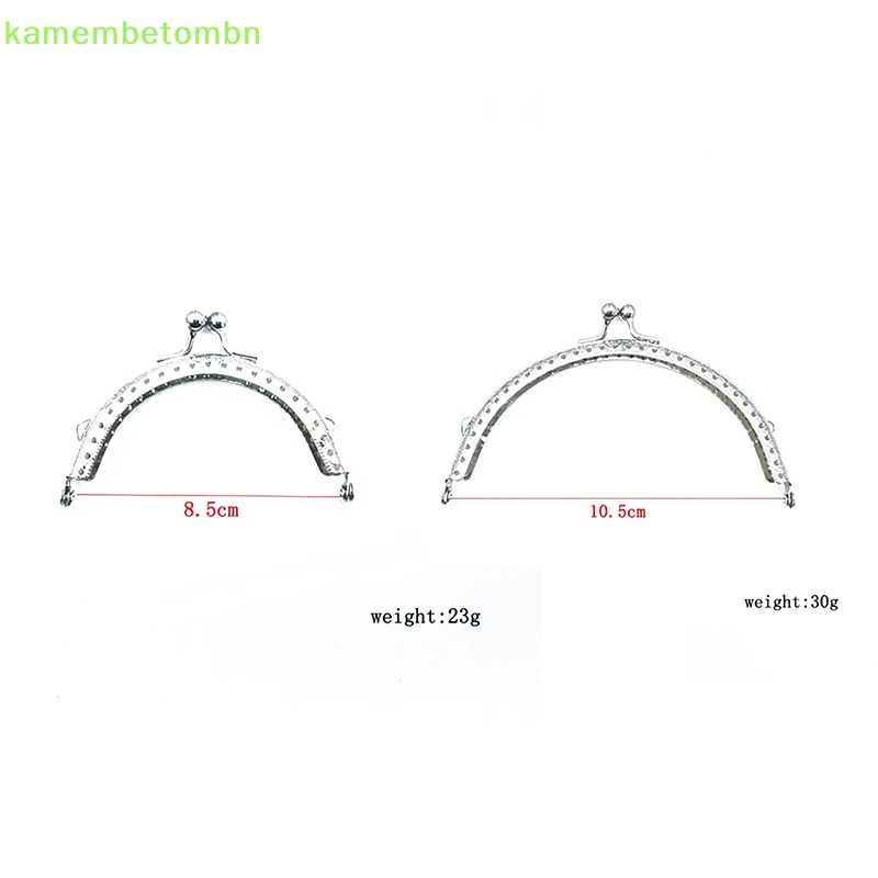 1 Khung Khóa Túi Xách Hình Bán Nguyệt Bằng Bạc Bóng 8.5 / 10.5 / 12.5 / 15.5CM DIY