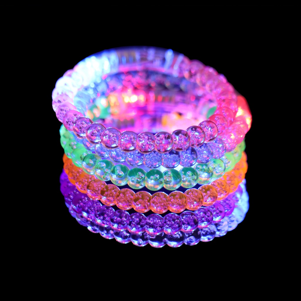 6 CÁI LED Glow Vòng đeo tay Neon Glow Bracelet Glow In The Dark Wristband Đối với trẻ em dành cho người lớn