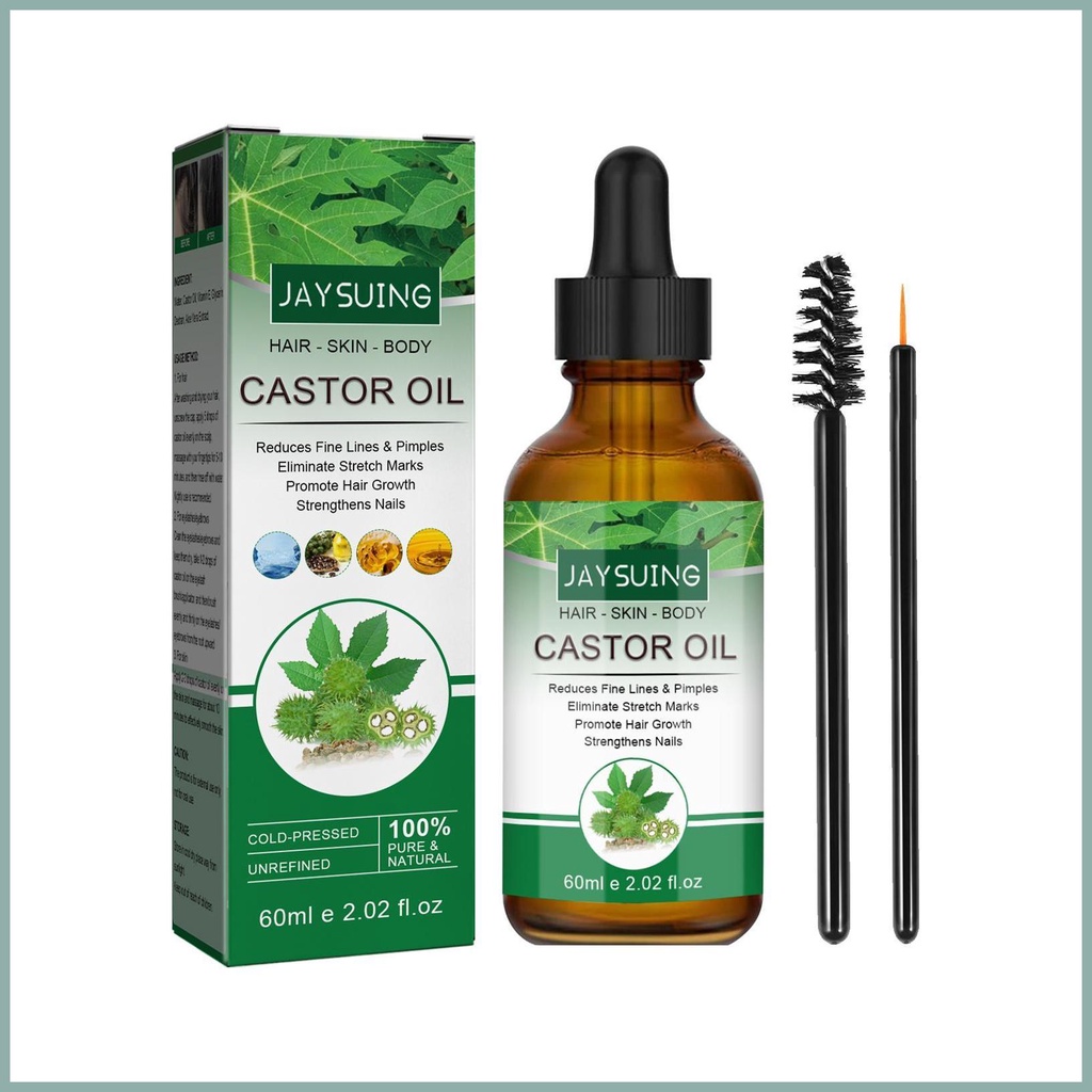 Tinh Dầu Thầu Dầu Kích Thích Mọc Lông Mi / Lông Mày / Râu 60ml
