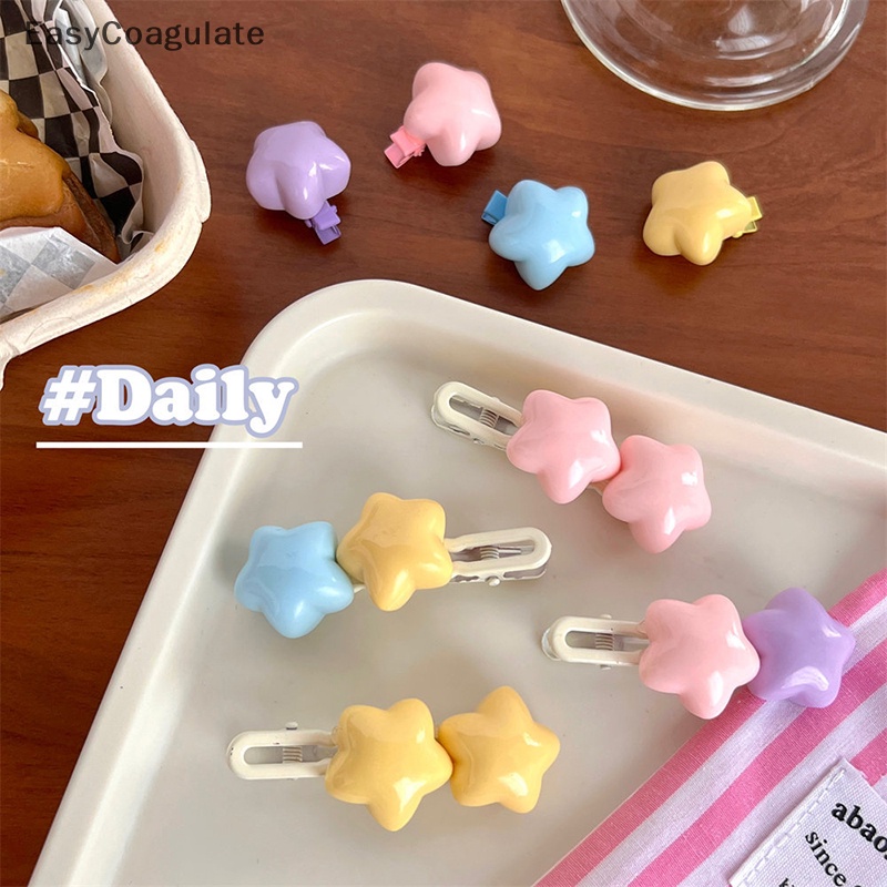 Kẹp Tóc Hình Ngôi Sao 3D Nhiều Màu Sắc Dễ Thương Cho Bé Gái