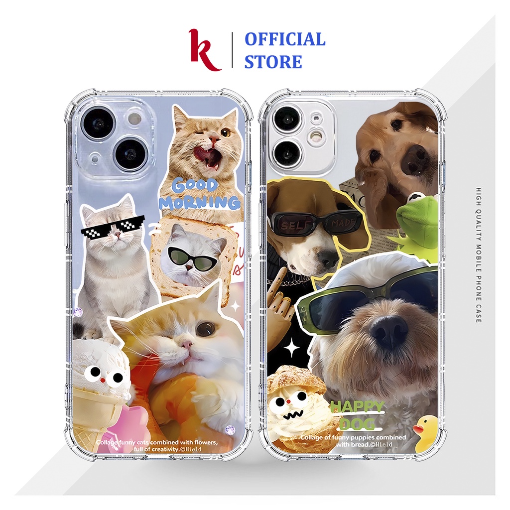 Ốp lưng iphone cặp đôi Tiểu Đội Chó Mèo trong case 15 pro max 15plus 14 13 12 promax 11 mini 6 6s 7 8 plus x xr xs Se