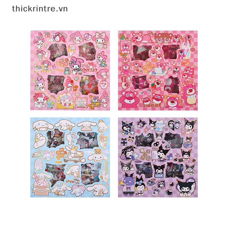 Bộ 25 Tấm Sticker Hình Sanrio Dễ Thương Bằng PVC Chống Nước Dùng Trang Trí Sổ Tay DIY