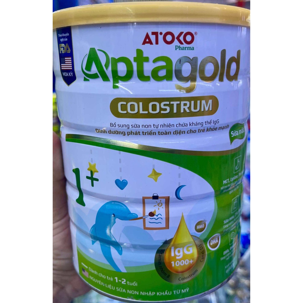 Sữa Aptagold Colostrum Lon 800g Cho trẻ từ 1t đến 2t