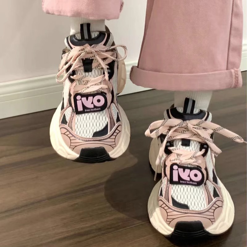 Miss o3o Giày Thể Thao Nữ Đế Dày Thoáng Khí Retro Thời Trang Thiết Kế Mới Cho Nữ 33Z080415