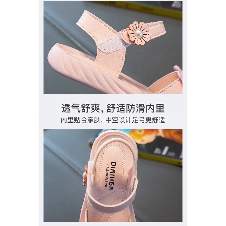 Giày Sandal Công Chúa Mùa Hè 2023 Đế Mềm Cho Bé Gái