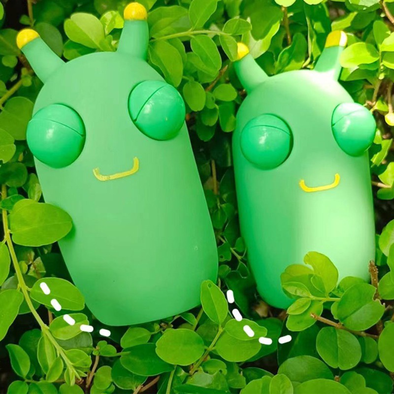 Đồ Chơi Con Sâu Giải Tỏa Căng Thẳng Màu Xanh Lá Cây Đáng Yêu