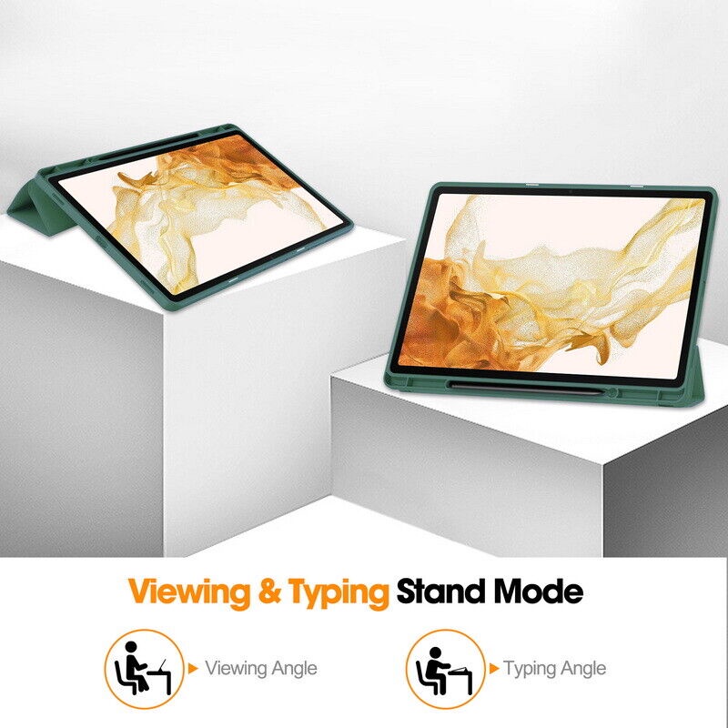 Bao Da Máy Tính Bảng PU Thông Minh Cho Samsung Galaxy Tab S9 Plus SM-X810B / X816B / X818U Tab A8 S9 + 5G S7 FE S7 + S8plus S6 Lite 10.4 Giá Đỡ