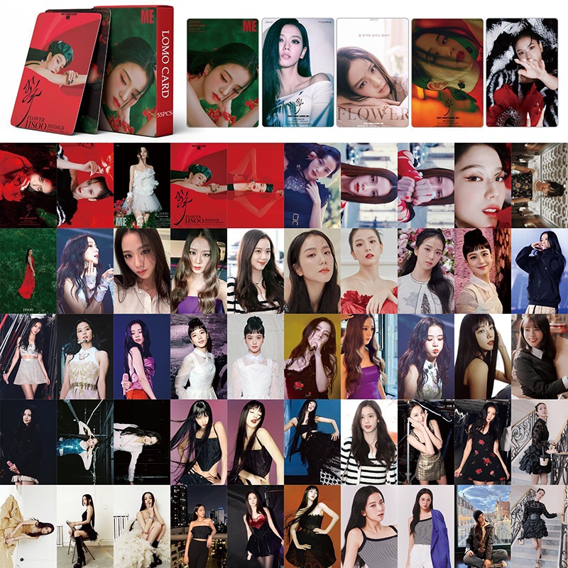 55pcs/box BP Ready For Love Postcards BPTG Weleoming Colleelion Lomo Cards Black Pink Kpop Photocards LETAOTAO2023