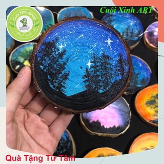 Tranh gỗ phong cảnh mini trang trí decor