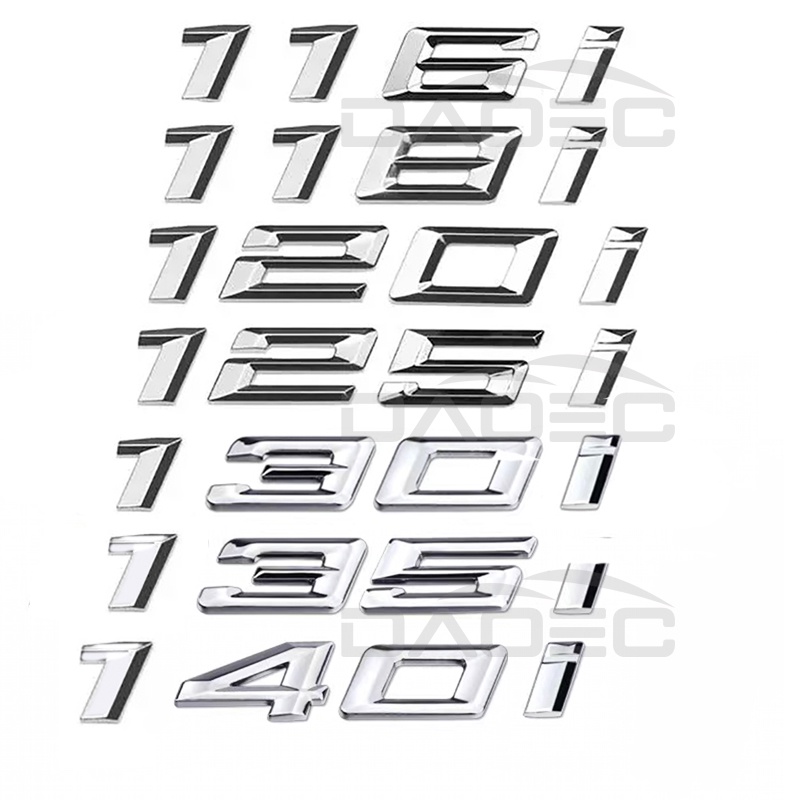 Logo Chữ Cái ABS Trang Trí Xe Hơi BMW 1 Series 116i 118i 120i 125i 130i 135i 140i E81 E82 E87 E88 F20 F21