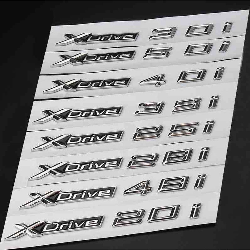 1 Nhãn Dán Logo X Drive 20i 25i 28i 30i 35i 40i 48i 50i Cho BMW X1 X3 X4 X5 X6