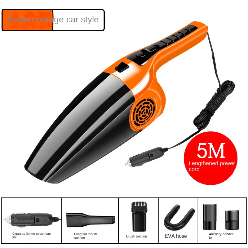 Máy Hút Bụi Công Suất Cao 120W Chuyên Dụng Cho Xe Hơi