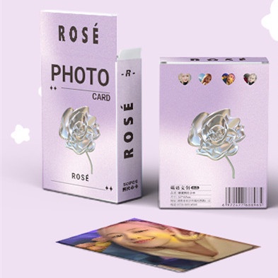 50pcs/box ROSE BLACK-PINK Photocards Album Lomo Cards Black Pink Kpop Postcards LETAOTAO2023