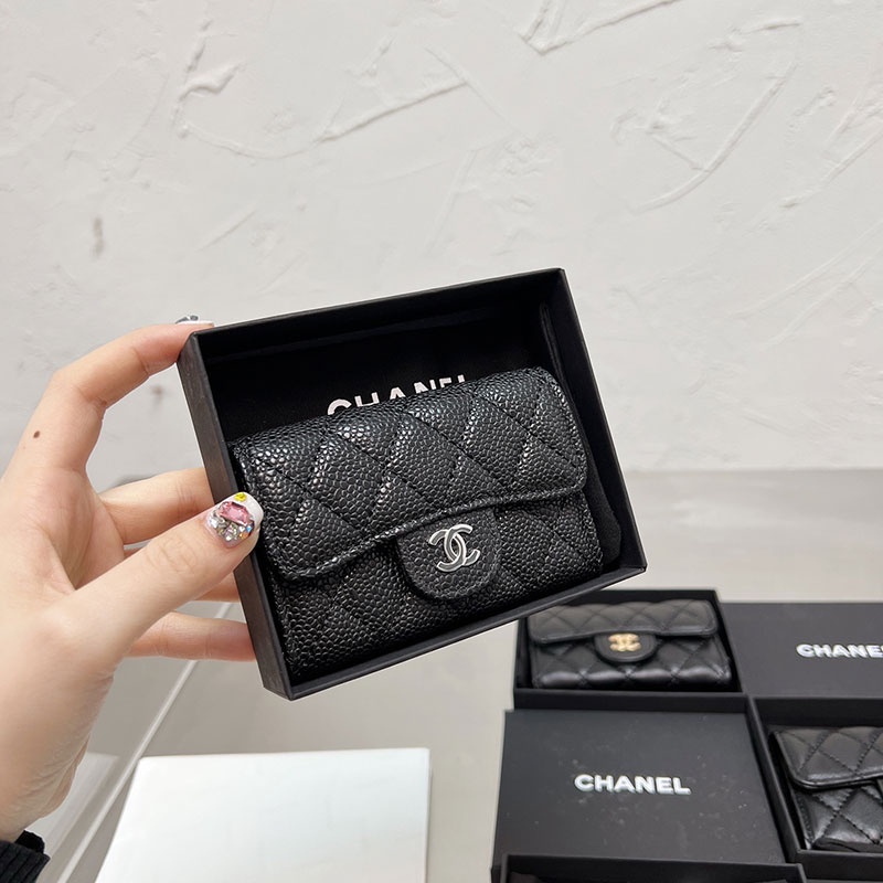 Ví Da Đựng Thẻ Cf Chần Bông Thời Trang Cá Tính Cho Nữ