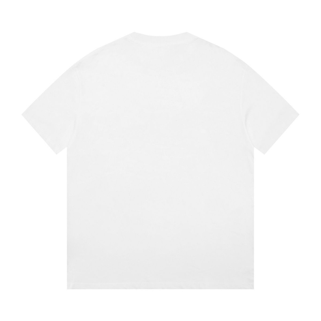 Áo Thun Cotton Nguyên Chất Dáng Rộng Tay Ngắn Cổ Tròn In Chữ Thời Trang + Nhãn Dán Cho Cặp Đôi