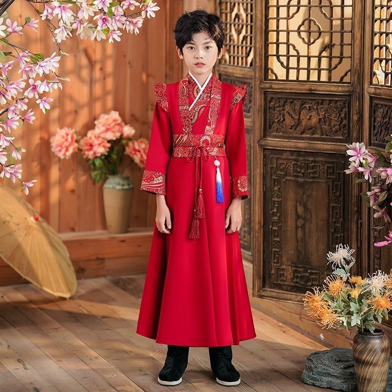 Bộ Hán Phục Phong Cách Trung Hoa Cổ Điển Cho Bé Trai