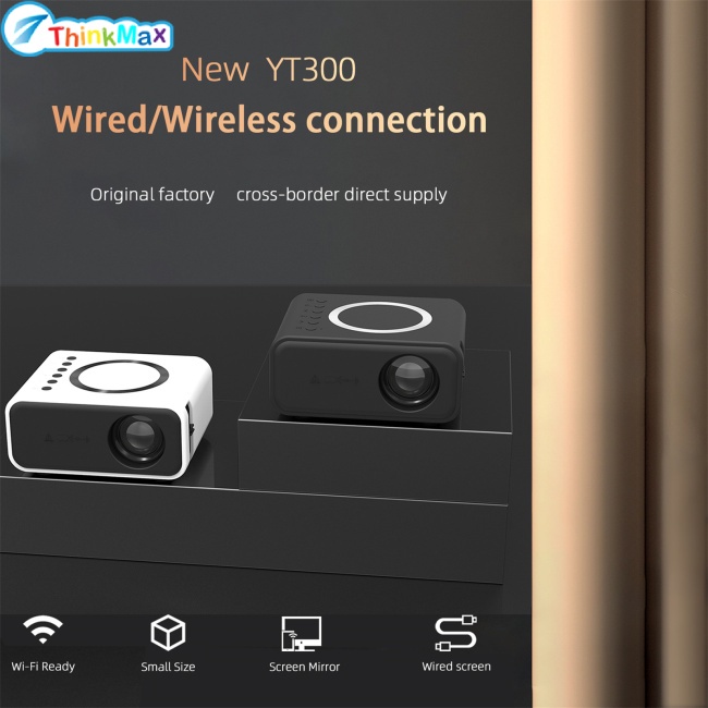 Máy ChiếU Mini YT300 Full HD KíCh ThướC 16-100 Inch Cho ĐiệN ThoạI