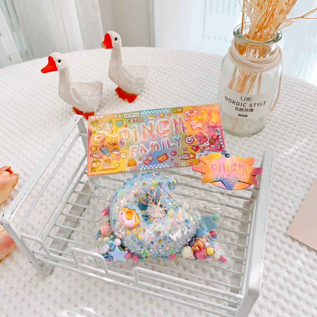 Đồ Chơi Mềm Dẻo Giảm Stress Hình Dáng Bánh Donut Xinh Xắn Thời Trang