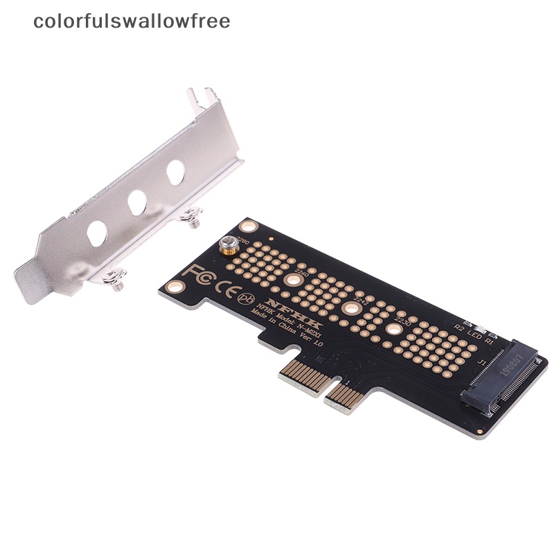 Colorfulswallowfree nvme pcie m.2 ngff ssd to pcie x1 adapter card pcie x1 to m.2 card with bracket abc