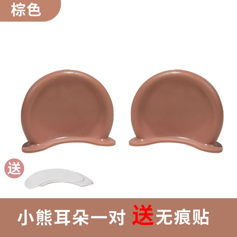 Miếng Dán Trang Trí Mũ Bảo Hiểm Hình Tai Gấu Dễ Thương