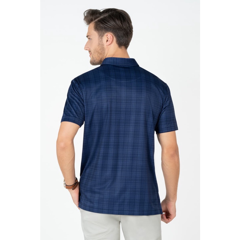 Áo Polo Nam Tay Ngắn Họa Tiết Caro , chuẩn form, sang trọng, thanh lịch John Henry - KS23SS46C-SC