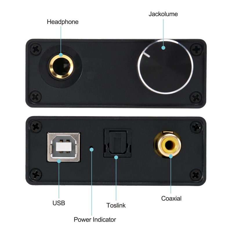 Usb to coaxial s / pdif optical 3.5mm / 6.3mm headphone converter usb dac digital to analog audio converter cho windows xp
