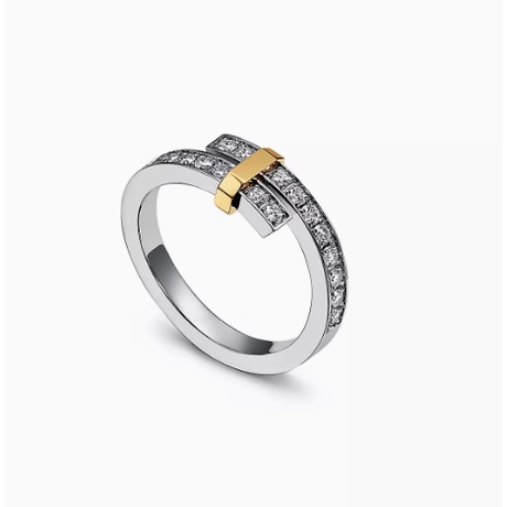 925 silver t edge series vòng đá sáng bóng