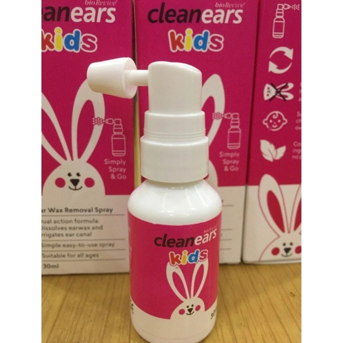 Xịt hỗ trợ tan ráy tai clean ears kids cho bé chai 30ml Healthy care Extate Official Mall