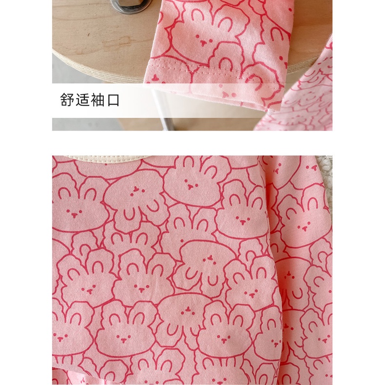 Bộ Đồ Ngủ Bằng Cotton Dài 80-150CM Thời Trang Xuân Thu Cho Bé Trai / Gái