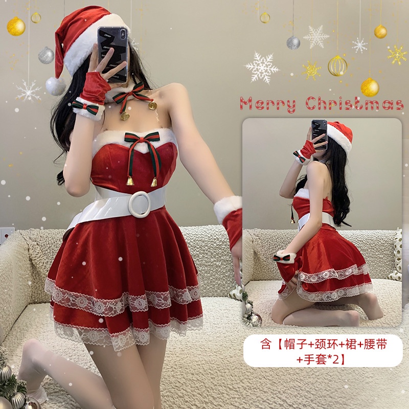 Bộ Đồ Hoá Trang Giáng Sinh Noel Gợi Cảm Quyến Rũ S2
