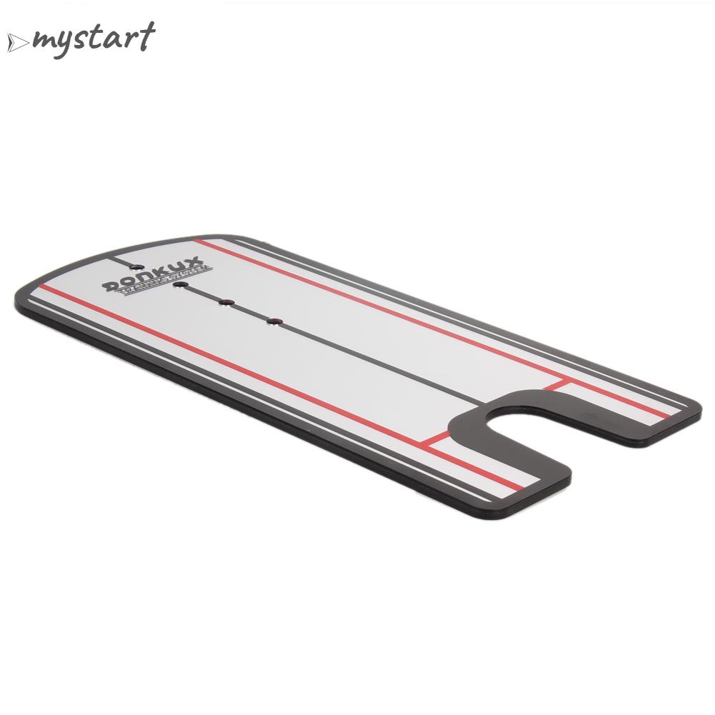 Golf putting mirror alignment training aid swing trainer eye line