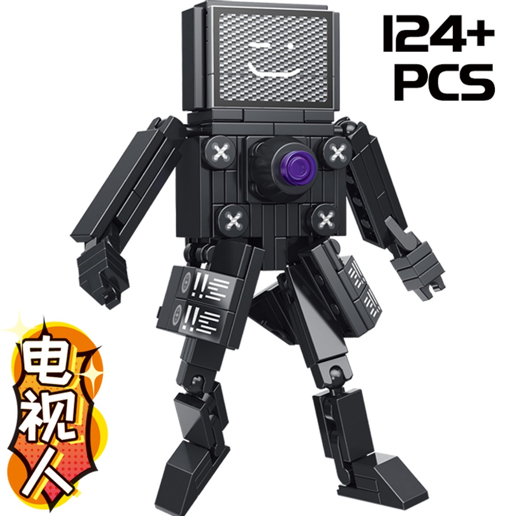 Skibidi Bộ Đồ Chơi Lắp Ráp toilet Hình Người Đàn Ông Và Máy Ảnh titan diy