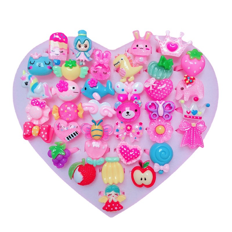 Nhẫn Hoạt Hình Đính Đá Quý Dành Cho Trẻ Mẫu Giáo