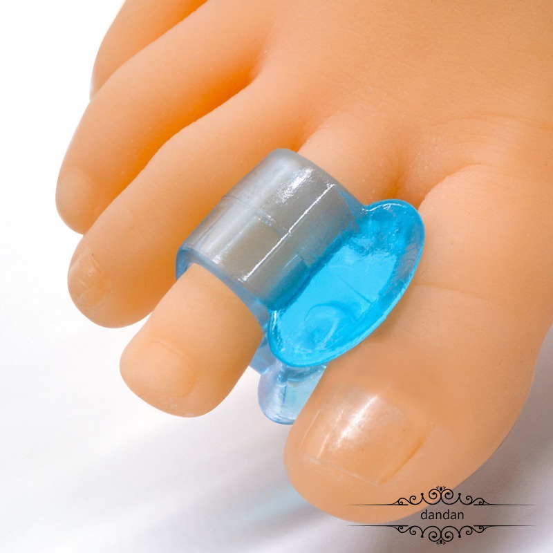 New blue soft silicone gel toe separator hallux valgus bunion spacers thumb corrector foot care tool