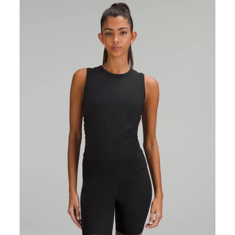 Áo Lulu All It Takes Ribbed Nulu Tank Top Áo thun ba lỗ cao cổ